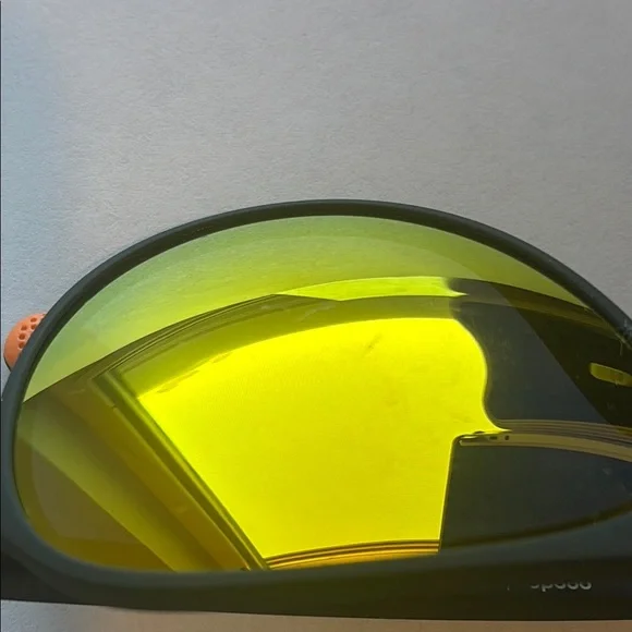 Goodr Operation Blackout Aviator Sunglasses with Yellow Lenses - Picture 6 of 7